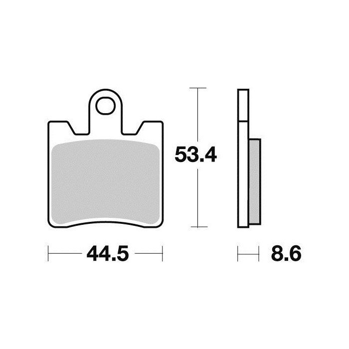 Plaquette metal fritte R90