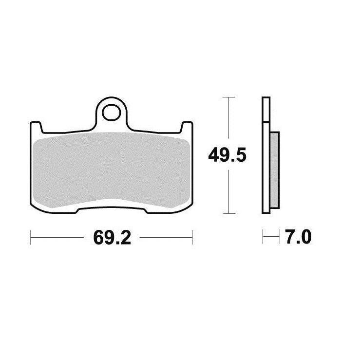 Plaquette de frein - Semi-métal R90