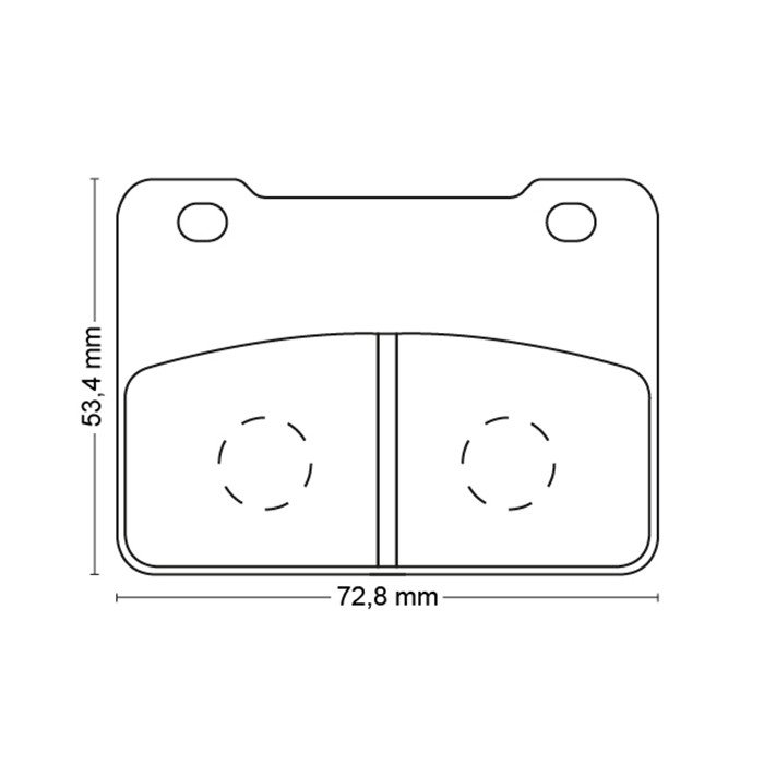 Plaquette metal fritte R90