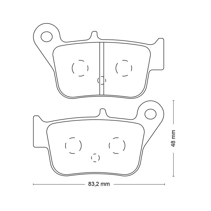 Plaquette metal fritte R90