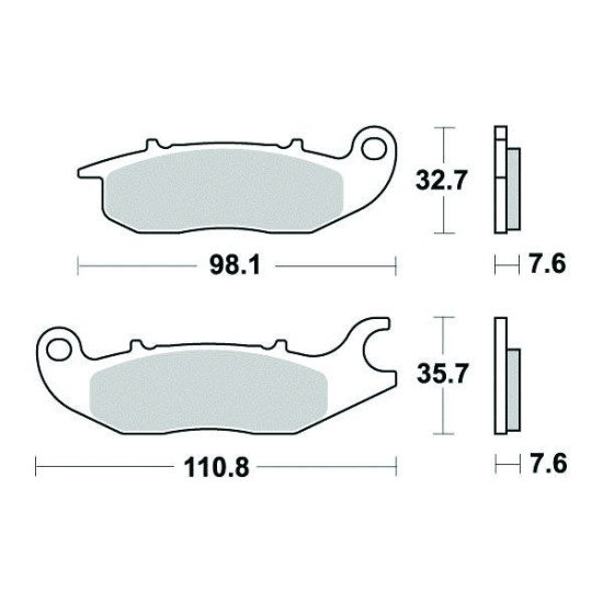 Plaquette de frein - Semi-métal R90