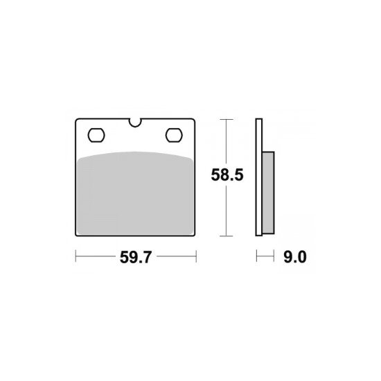 Plaquette de frein Sifam Métal Fritté haute performance norme KBA/AB