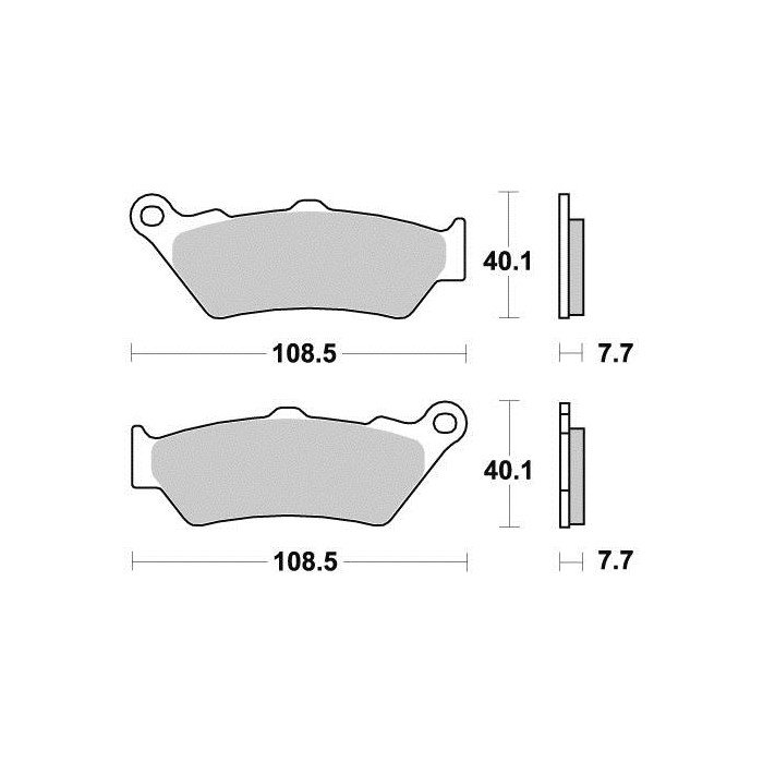 Plaquette metal fritte R90