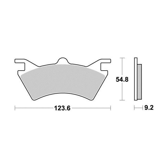 Plaquette de frein Sifam Métal Fritté haute performance norme KBA/AB