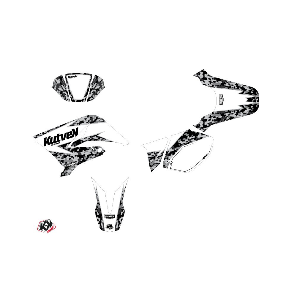 Kit Deco 50cc Predator Yamaha DT 50 Blanc