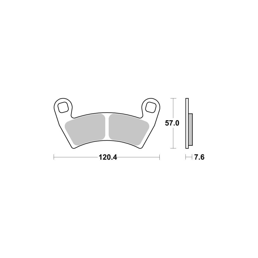 Plaquette de frein - Semi-métal R90