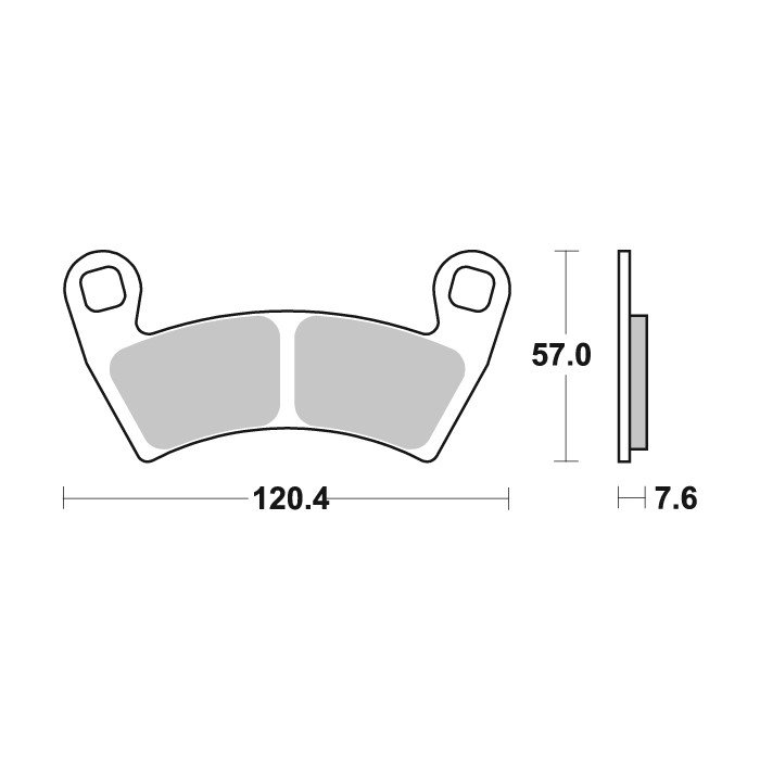 Plaquette de frein - Semi-métal R90