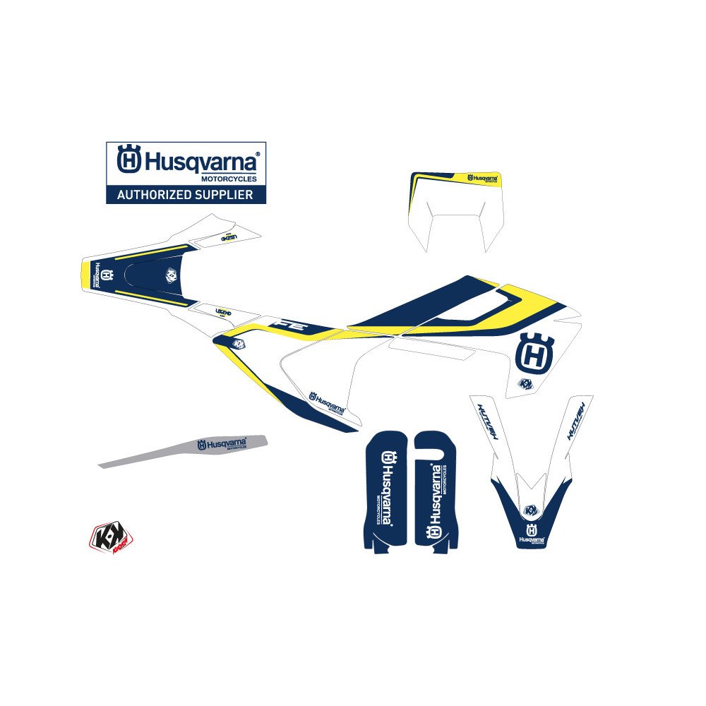 Kit Deco Moto Cross Legend Husqvarna 450 FE Bleu