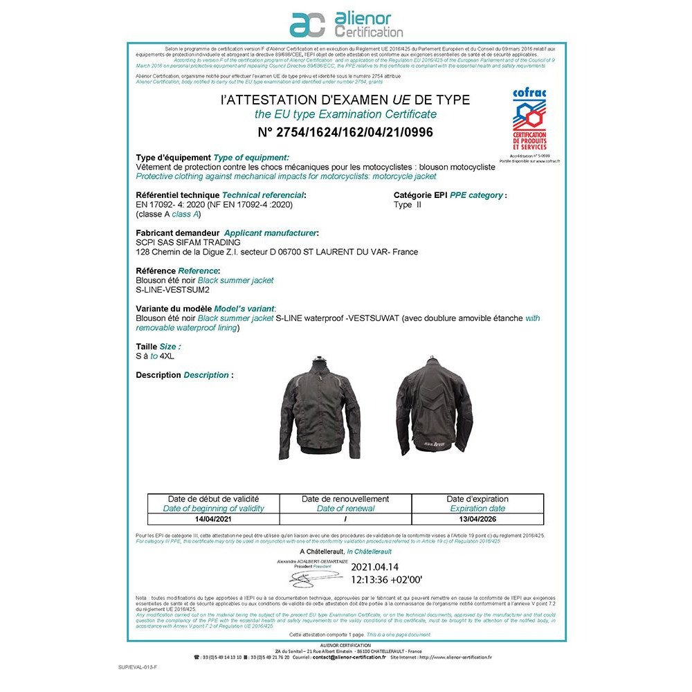 SUMMER Homme - Ventilé + Doublure Etanche - Noir