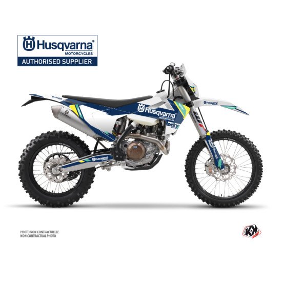 Kit Deco Moto Cross Rocky Husqvarna 501 FE Bleu