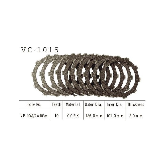 Kit Disques d'Embrayage Garnis Vfr750 R 1988/1991