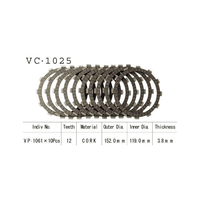 Kit Disques d'Embrayage Garnis Xl1000 Varadero 1999/2002