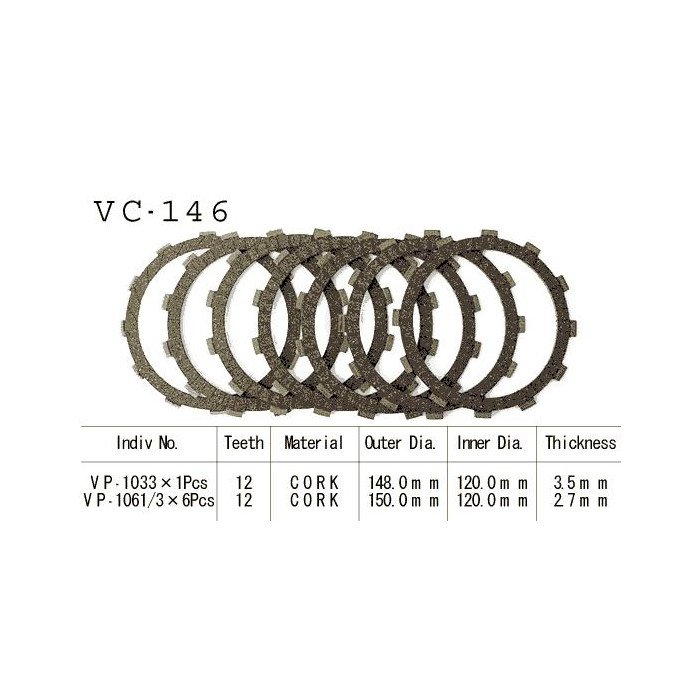 Kit Disques d'Embrayage Garnis Cx500 Custom 1979/1982