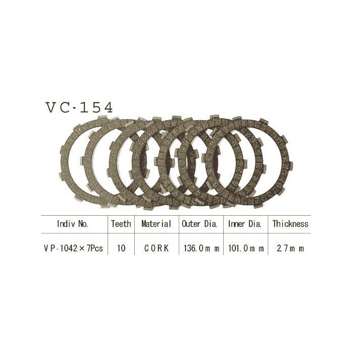 Kit Disques d'Embrayage Garnis Xr500 R 1979/1982