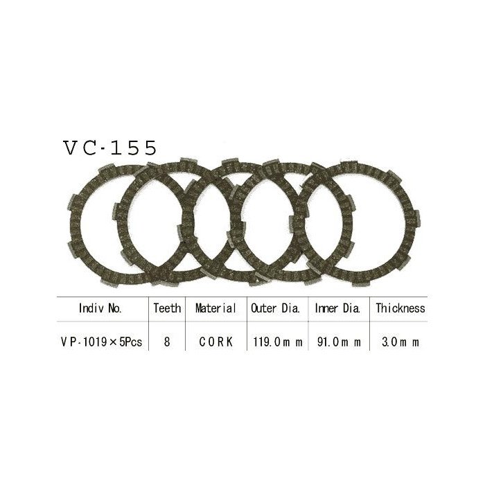 Kit Disques d'Embrayage Garnis Cross Cm125 C 1982/1999
