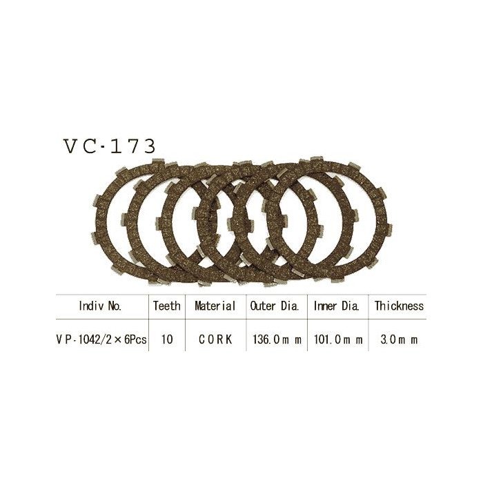 Kit Disques d'Embrayage Garnis Nsr125 R 1990/2002