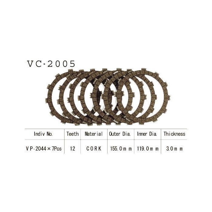 Kit Disques d'Embrayage Garnis