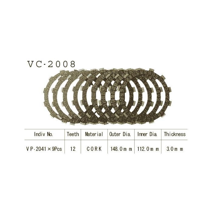 Kit Disques d'Embrayage Garnis Tdm 850 1996/2001