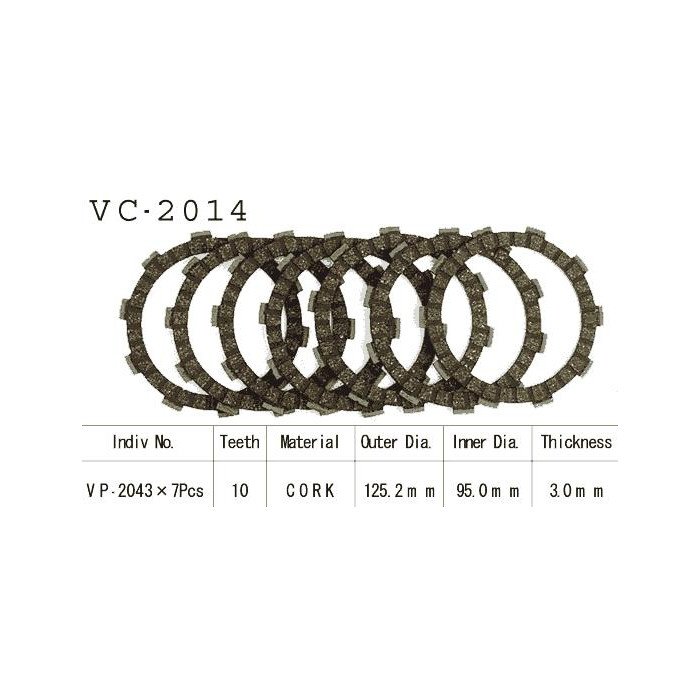 Kit Disques d'Embrayage Garnis Cross Yz 80/1985 1993/2003