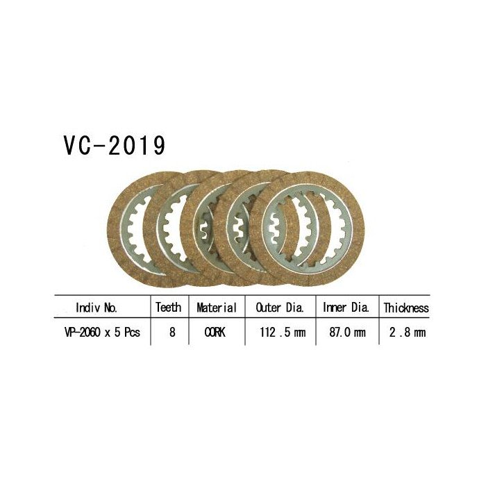 Kit Disques d'Embrayage Garnis Ttr 90 2000/2002