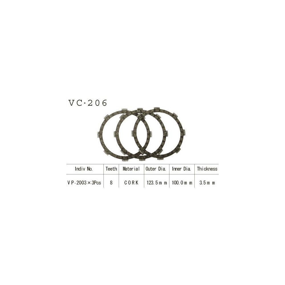 Kit Disques d'Embrayage Garnis Dt 80 Lc 1983/1992