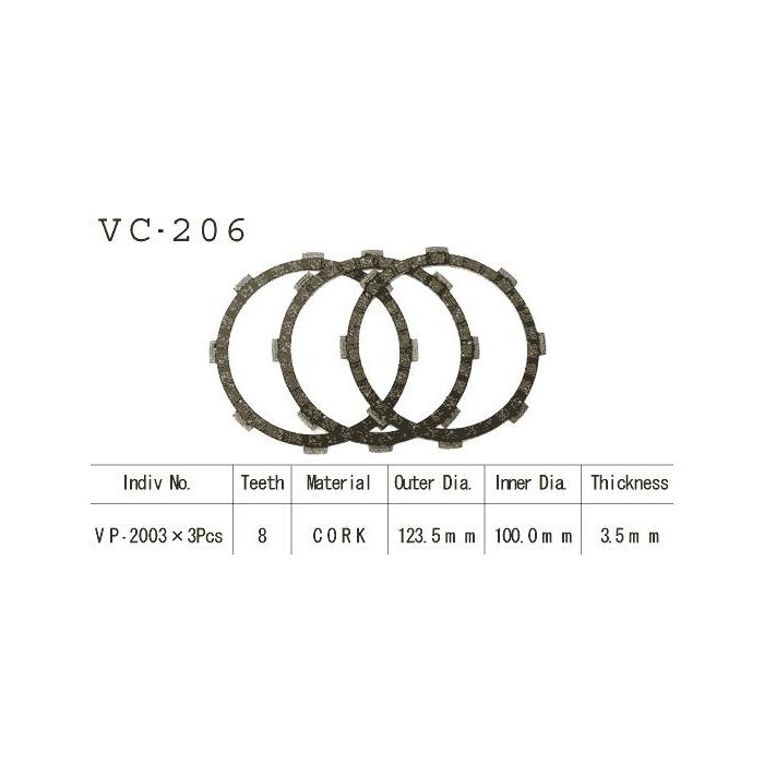 Kit Disques d'Embrayage Garnis Dt 80 Lc 1983/1992