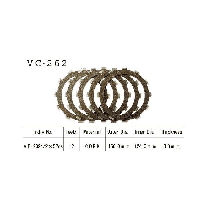 Kit Disques d'Embrayage Garnis Xs 400 S 1982/1987