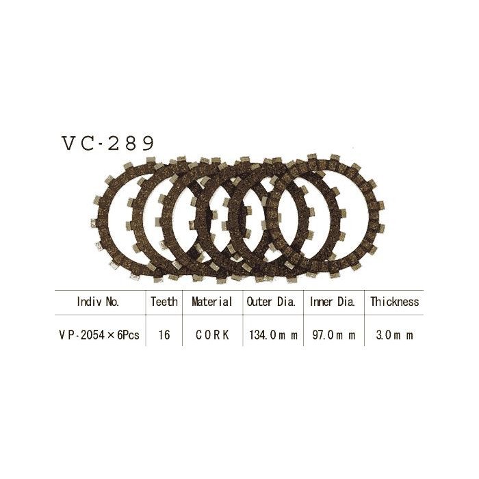 Kit Disques d'Embrayage Garnis Yz 125 1983/1987