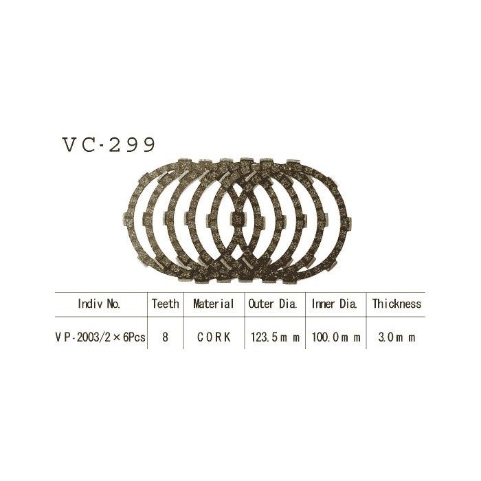 Kit Disques d'Embrayage Garnis Dt 125 Lc 1984/1988