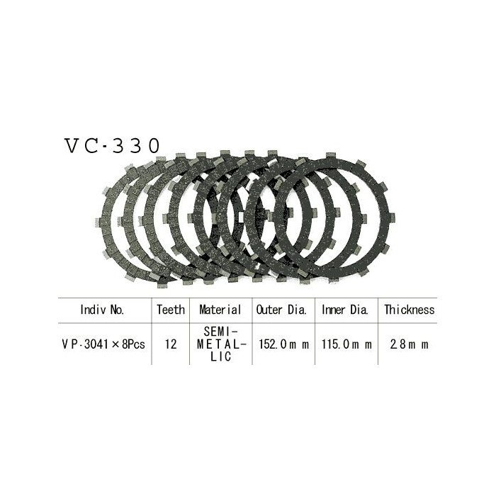 Kit Disques d'Embrayage Garnis Gsx 750 E 1980/1984