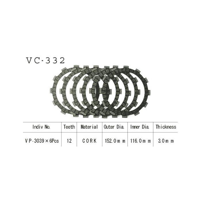 Kit Disques d'Embrayage Garnis Dr 400 S 1980/1981