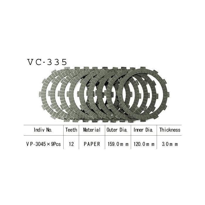 Kit Disques d'Embrayage Garnis Gsx 1100 E 1983/1986