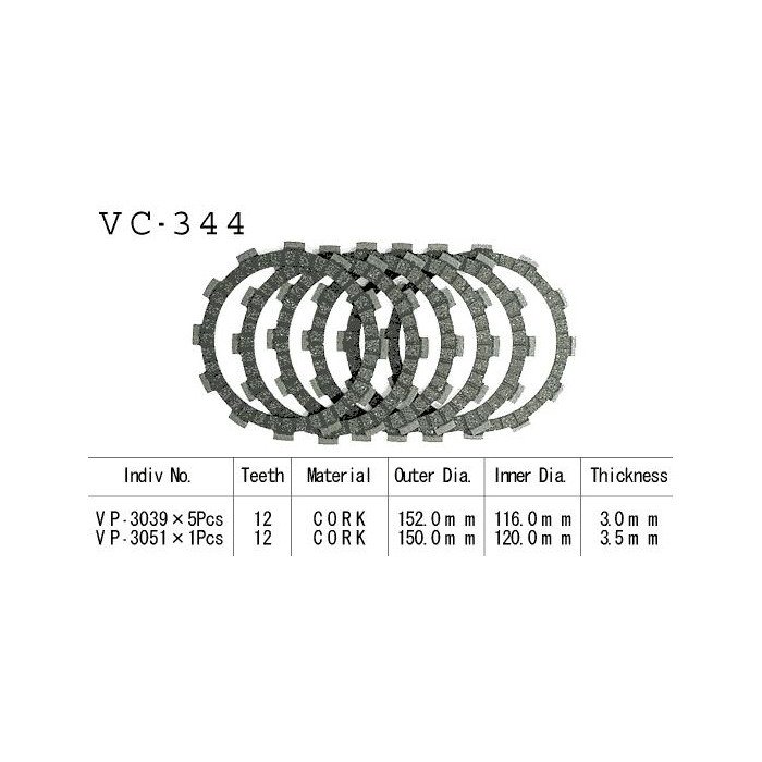 Kit Disques d'Embrayage Garnis Dr 600 R/S 1985/1991