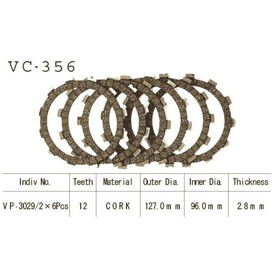 Kit Disques d'Embrayage Garnis Ltf 160 1991/2001