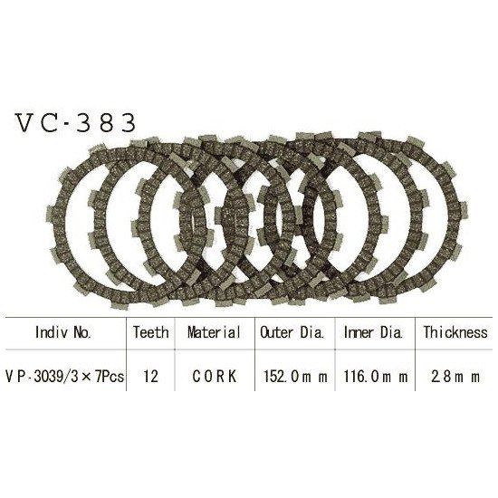 Kit Disques d'Embrayage Garnis Dr 350 S/Se 1990/2000