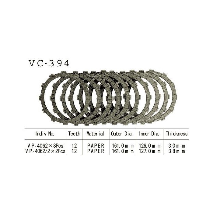 Kit Disques d'Embrayage Garnis Gsx-R 1300 Hayabusa 1999/2001