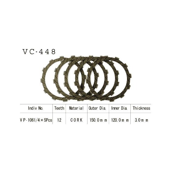 Kit Disques d'Embrayage Garnis Klf300 Bayou