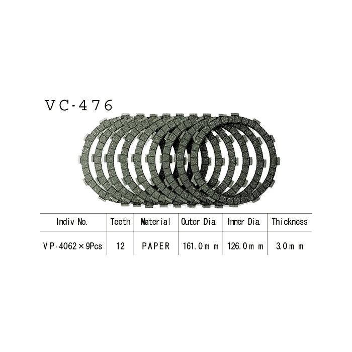 Kit Disques d'Embrayage Garnis Zx-11 Ninja 1993/1996