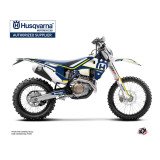 Kit Deco Moto Cross Heritage Husqvarna 501 FE Bleu Blanc