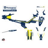 Kit Deco Moto Cross Heritage Husqvarna 501 FE Bleu Blanc