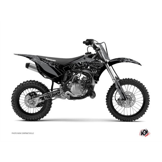 Kit Deco Moto Cross Zombies Dark Kawasaki 110 KLX Noir