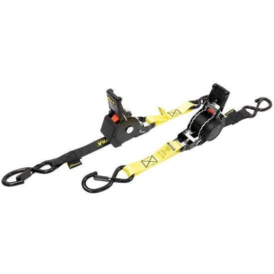 Sangles Rétractables - 2 Pièces 25mm X 1.8 Mètres Résistance 600 K