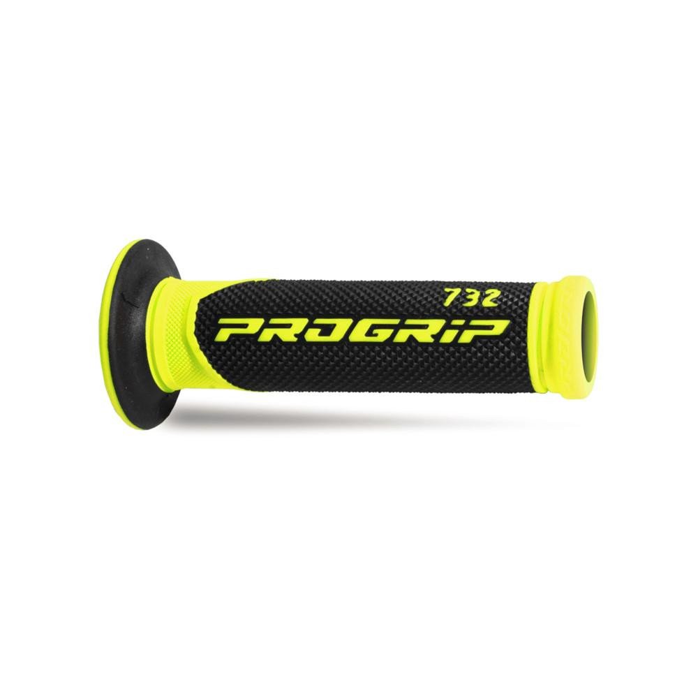 Poignees ProGrip 732 Route Noir Jaune Fluo Ouvertes
