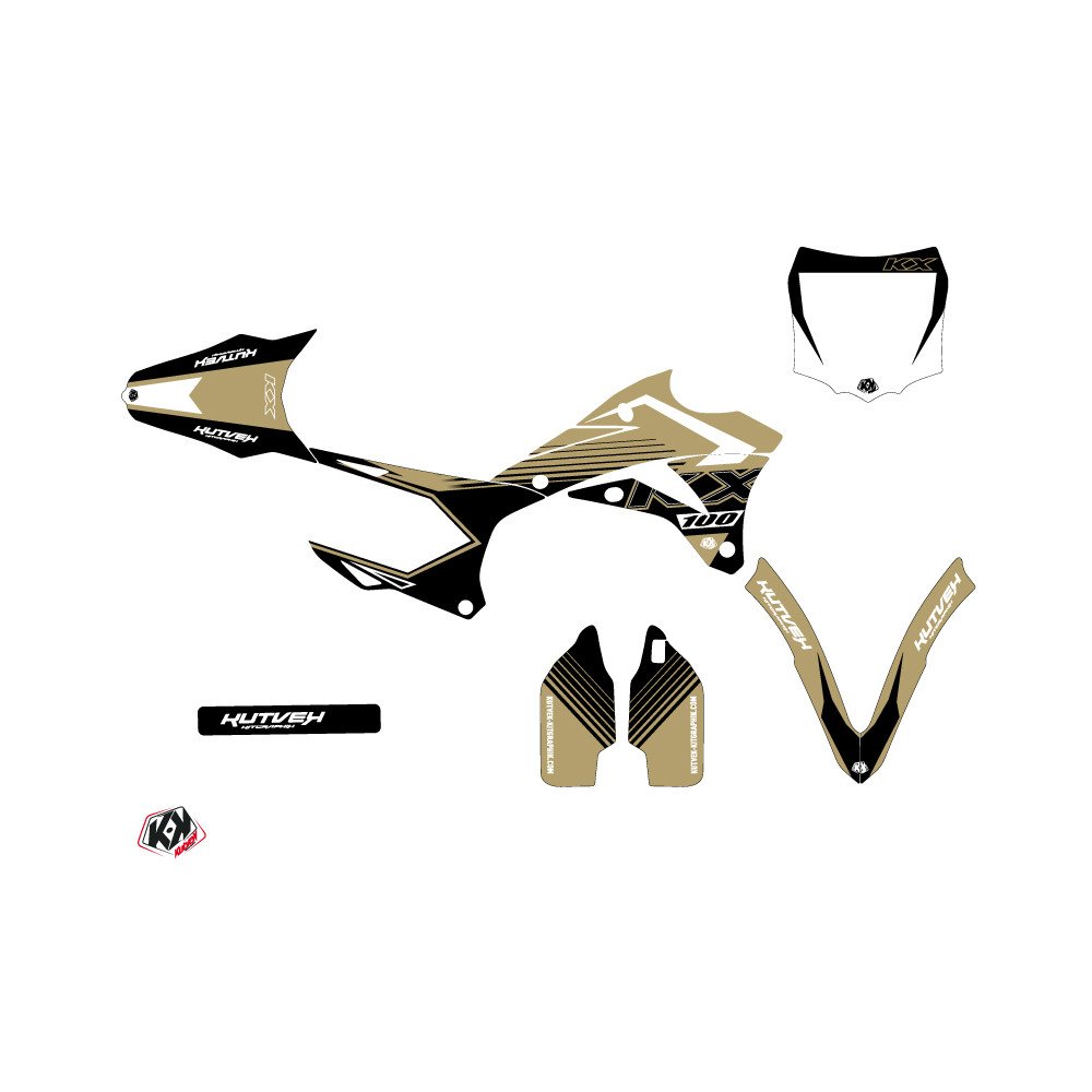Kit Deco Moto Cross Claw Kawasaki 100 KX Sable