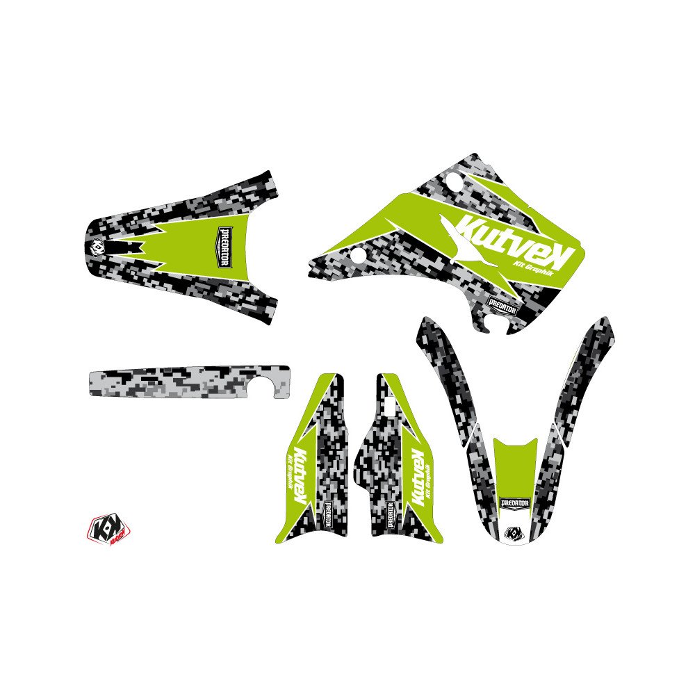 Kit Deco Moto Cross Predator Kawasaki 125 KX Vert