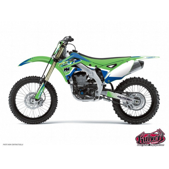 Kit Deco Moto Cross Pulsar Kawasaki 125 KX Bleu
