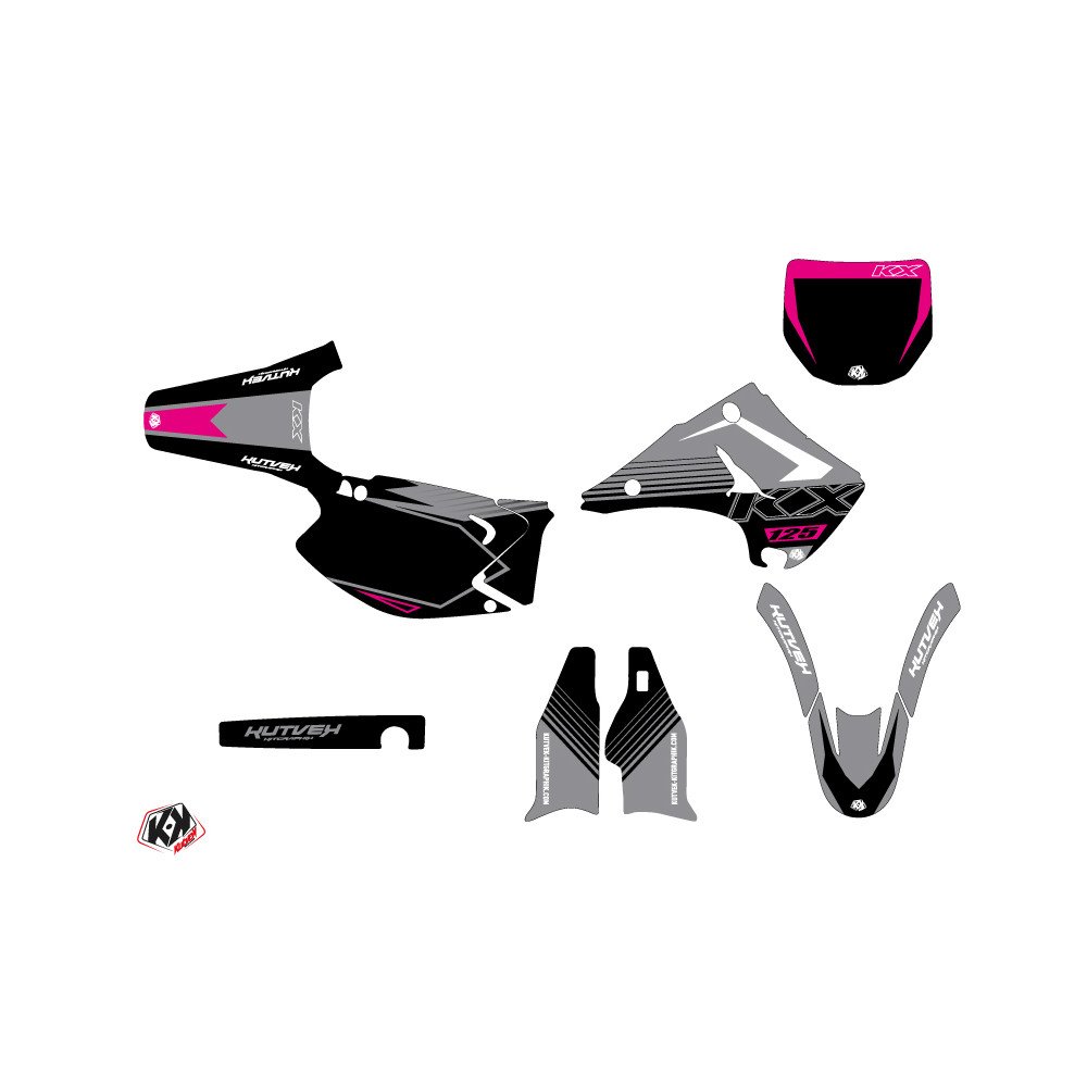 Kit Deco Moto Cross Claw Kawasaki 125 KX Gris