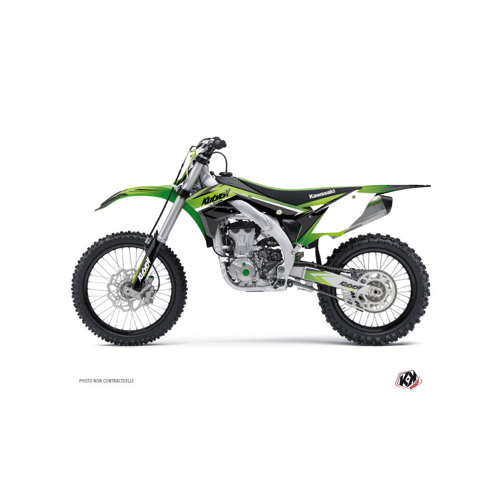 Kit Deco Moto Cross Eraser Kawasaki 250 KX Vert LIGHT