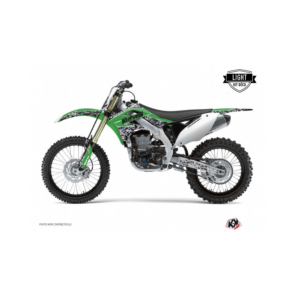 Kit Deco Moto Cross Predator Kawasaki 250 KXF Vert