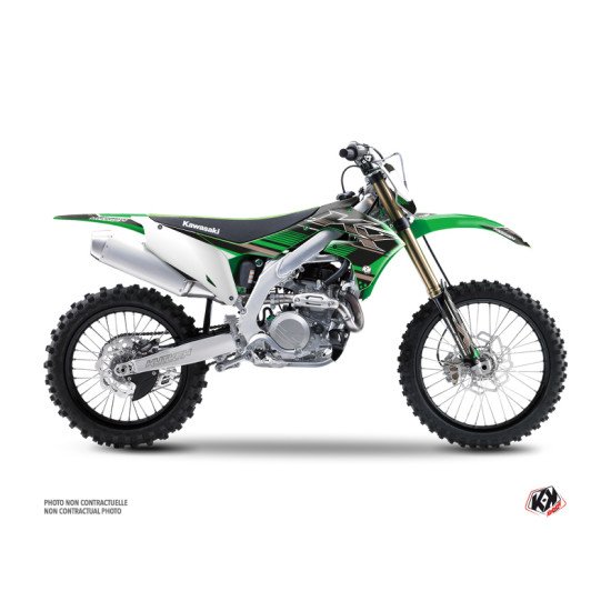Kit Deco Moto Cross Impact Kawasaki 450 KXF Vert